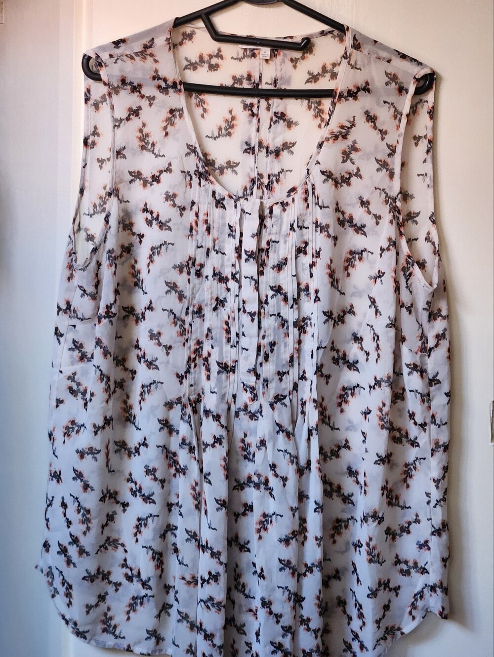 Daniel Rainn Floral Sheer Blouse - Size 1X